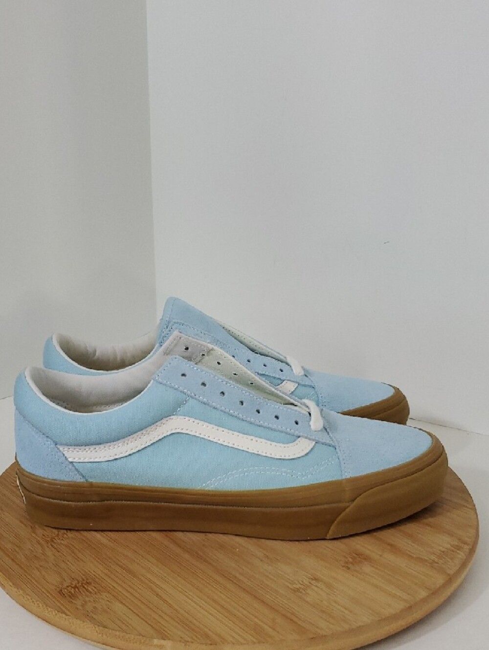 Vans Lx Old Skool Men's Crystal Blue Gum Classic Low-Top Sneakers Size 10 New - Picture 2 of 10